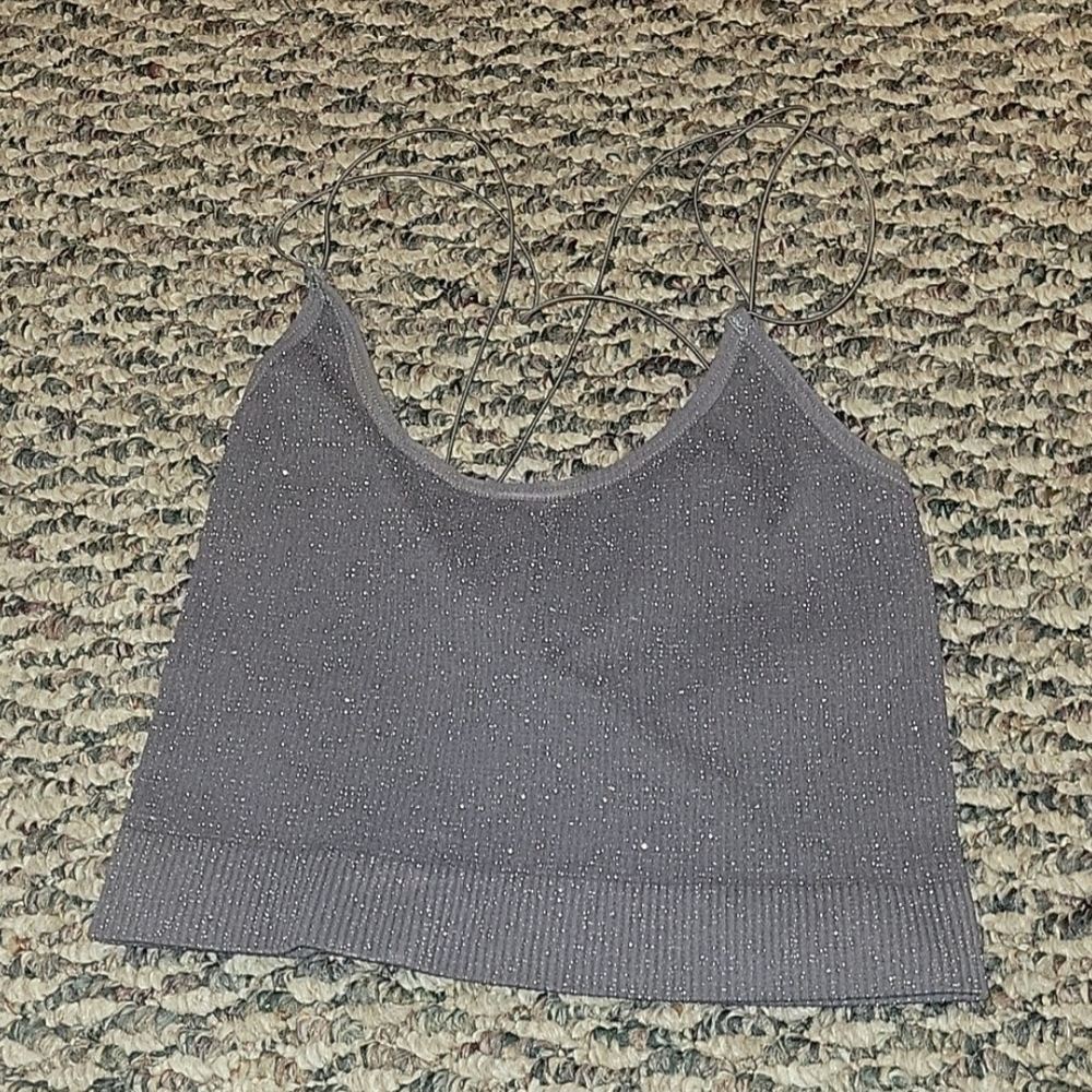Urban Outfitters Shimmering Gray Top
